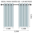 Cortina Blackout — medidas 2,20m x 1,30m